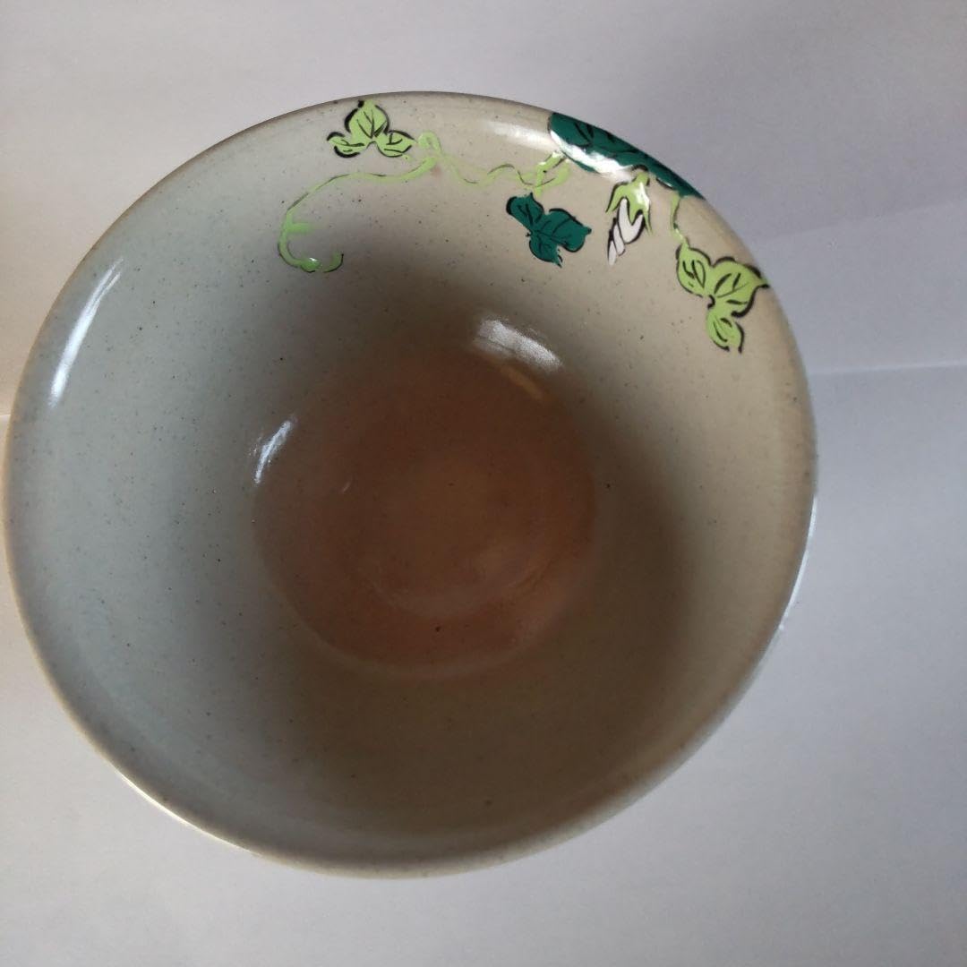 松古窯 抹茶茶碗「朝顔繪」 松古窯 抹茶茶碗 朝顔繪